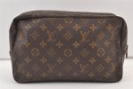 Auth Louis Vuitton Monogram Trousse Toilette 28 Clutch Hand Bag M47522 LV 9415J Online Hot Sale