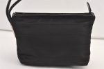 Authentic GUCCI Vintage Clutch Hand Bag Purse Nylon Leather Black 9271J Online now