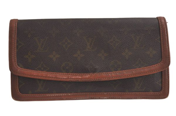 Auth Louis Vuitton Monogram Pochette Dame PM Clutch Bag Old Model LV Junk 0624K For Discount