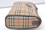 Authentic Burberrys Nova Check Clutch Bag Purse Canvas Leather Beige 7701J For Cheap