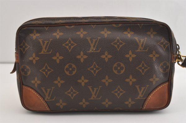 Authentic Louis Vuitton Monogram Marly Dragonne GM M51825 Clutch Hand Bag 5785J For Discount