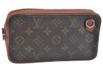 Auth Louis Vuitton Monogram Pochette Sport PM Clutch Hand Bag Old Model LV K9363 Online