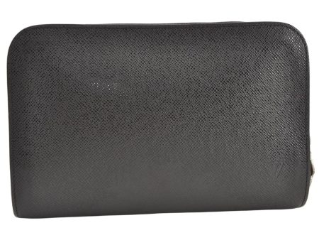 Authentic Louis Vuitton Taiga Baikal Clutch Bag Black M30182 LV 9247J Online