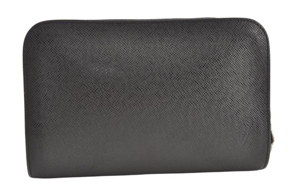 Authentic Louis Vuitton Taiga Baikal Clutch Bag Black M30182 LV 9247J Online