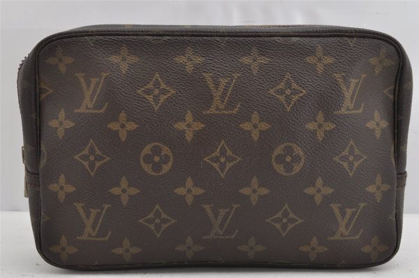 Auth Louis Vuitton Monogram Trousse Toilette 23 Clutch Bag M47524 Junk 1614K Sale