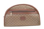 Authentic GUCCI Vintage Micro GG PVC Leather Clutch Hand Bag Purse Brown 0318K Hot on Sale