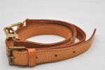 Authentic Louis Vuitton Leather Shoulder Strap Beige 33.9-40.9  LV 0949K on Sale