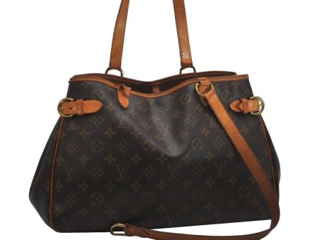 Auth Louis Vuitton Monogram Batignolles Horizontal Tote Bag M51154 LV Junk 0115K Hot on Sale