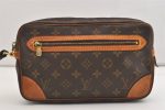 Authentic Louis Vuitton Monogram Marly Dragonne GM M51825 Clutch Hand Bag 6220J on Sale