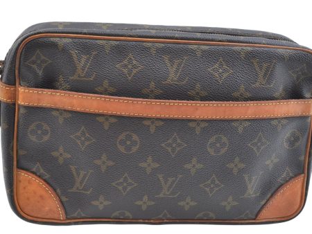 Authentic Louis Vuitton Monogram Compiegne 28 Clutch Hand Bag M51845 LV K9762 Discount