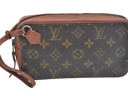 Auth Louis Vuitton Monogram Pochette Sport PM Clutch Hand Bag Old Model LV K9311 Online now