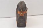 Authentic Louis Vuitton Monogram Compiegne 28 Clutch Hand Bag M51845 LV 9583J For Sale