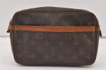 Authentic Louis Vuitton Monogram Compiegne 23 Clutch Hand Bag M51847 LV 9937J Online Hot Sale