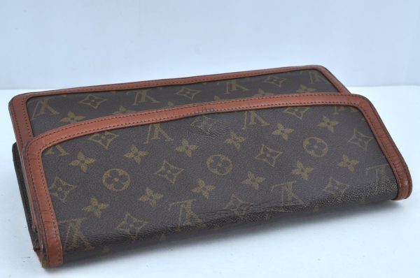 Auth Louis Vuitton Monogram Pochette Dame GM Clutch Hand Bag Old Model LV K8763 Supply