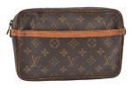 Authentic Louis Vuitton Monogram Compiegne 23 Clutch Hand Bag M51847 LV 9576J Cheap