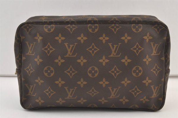 Auth Louis Vuitton Monogram Trousse Toilette 28 Clutch Hand Bag M47522 LV 9435J For Cheap