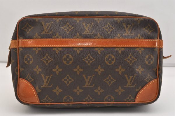 Authentic Louis Vuitton Monogram Compiegne 28 Clutch Hand Bag M51845 LV 6089J Fashion