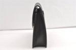 Authentic Burberrys Vintage Leather Clutch Hand Bag Purse Black 8483J Online