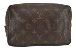 Auth Louis Vuitton Monogram Trousse Toilette 23 Clutch Bag Old Model Junk 9090J Discount