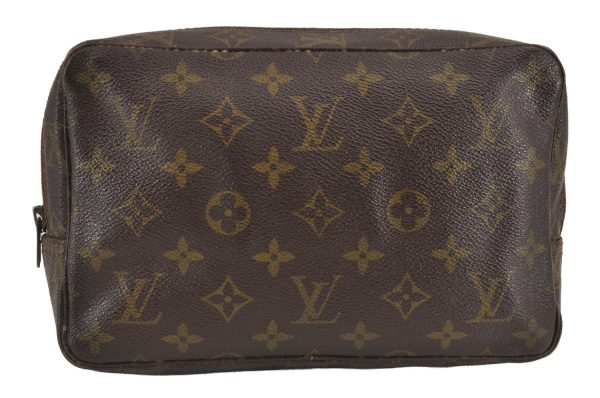 Auth Louis Vuitton Monogram Trousse Toilette 23 Clutch Bag Old Model Junk 9090J Discount