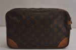 Authentic Louis Vuitton Monogram Compiegne 28 Clutch Hand Bag M51845 LV 0270K Hot on Sale