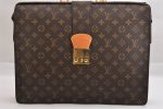 Authentic Louis Vuitton Monogram Serviette Fermoir Briefcase M53305 LV 8842J Cheap