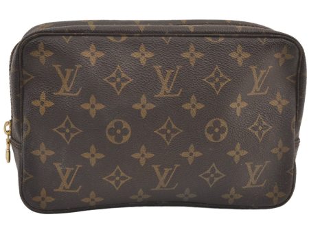 Auth Louis Vuitton Monogram Trousse Toilette 23 Clutch Hand Bag M47524 LV 9342J Sale