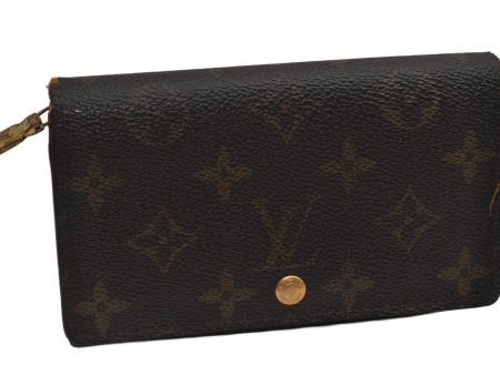 Auth Louis Vuitton Monogram Porte Monnaie Billets Tresor Wallet M61730 LV 9791J Online Hot Sale