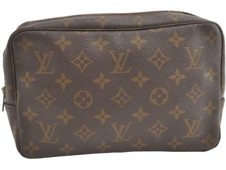 Auth Louis Vuitton Monogram Trousse Toilette 23 Clutch Hand Bag Old Model 8442J Online Hot Sale