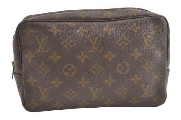 Auth Louis Vuitton Monogram Trousse Toilette 23 Clutch Hand Bag Old Model 8442J Online Hot Sale