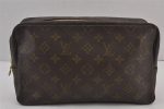 Auth Louis Vuitton Monogram Trousse Toilette 28 Clutch Hand Bag M47522 LV 8468J Online