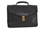 Authentic CHANEL Caviar Skin Bicolore CC Logo Briefcase Business Bag Black 6105J Hot on Sale