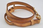 Authentic Louis Vuitton Leather Shoulder Strap Beige 28.3-32.7  LV 6233J Hot on Sale