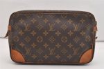 Authentic Louis Vuitton Monogram Compiegne 28 Clutch Hand Bag M51845 LV 6081J Cheap