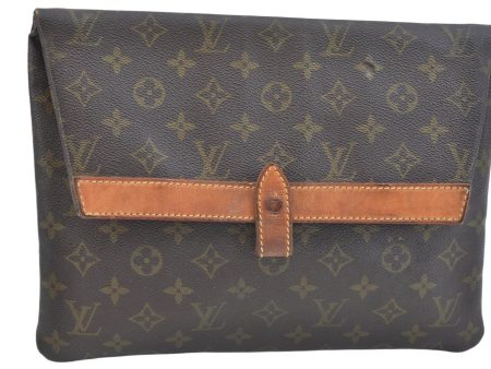 Auth Louis Vuitton Monogram Pochette Pliante Clutch Hand Bag Old Model LV K9327 Online Sale