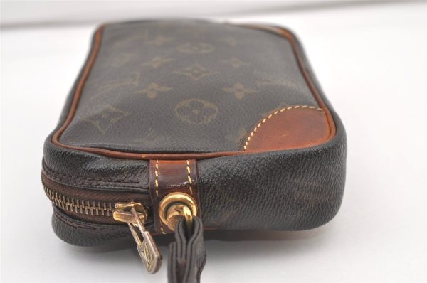 Authentic Louis Vuitton Monogram Marly Dragonne PM M51827 Clutch Hand Bag 1577K Supply