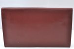 Authentic Cartier Must de Cartier Clutch Bag Leather Bordeaux Red K9596 Online Hot Sale