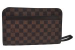 Authentic Louis Vuitton Damier Saint Louis Clutch Hand Bag Purse N51993 LV K9971 Supply