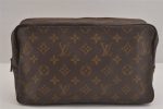 Auth Louis Vuitton Monogram Trousse Toilette 28 Clutch Bag Old Model Junk 6378J Online now