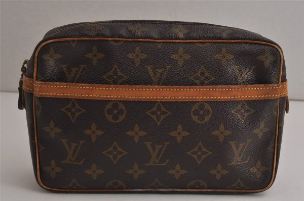 Authentic Louis Vuitton Monogram Compiegne 23 Clutch Hand Bag M51847 LV 0291K Supply