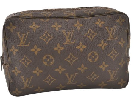 Auth Louis Vuitton Monogram Trousse Toilette 23 Clutch Hand Bag Old Model 9957J Hot on Sale