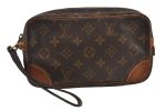 Authentic Louis Vuitton Monogram Marly Dragonne PM M51827 Clutch Hand Bag 1237K Cheap