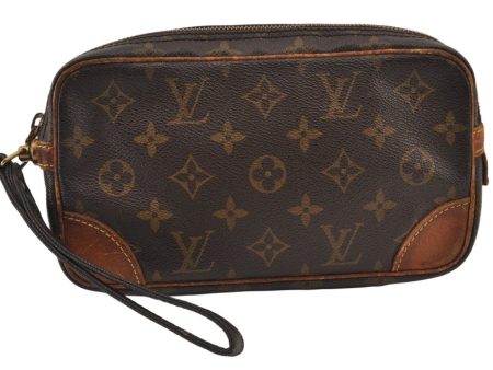 Authentic Louis Vuitton Monogram Marly Dragonne PM M51827 Clutch Hand Bag 1237K Cheap