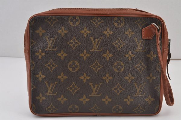 Authentic Louis Vuitton Monogram Pochette Sport Clutch Bag Old Model Junk 8257J Online Sale