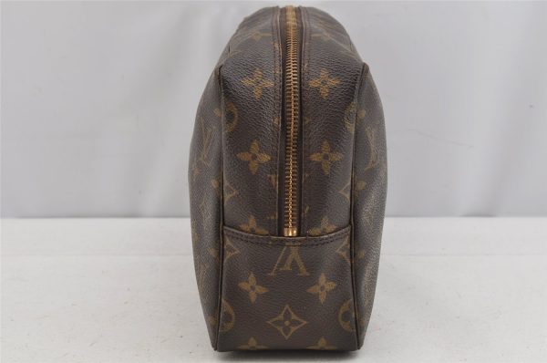 Auth Louis Vuitton Monogram Trousse Toilette 28 Clutch Hand Bag M47522 LV 9449J Online Sale