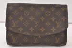 Authentic Louis Vuitton Monogram Pochette Rabat Clutch Bag Old Model LV 9780J For Cheap