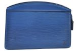 Authentic Louis Vuitton Epi Trousse Crete Clutch Bag Blue M48405 LV Junk K9579 Cheap