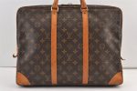 Authentic Louis Vuitton Monogram Porte Documents Voyage M40226 Briefcase 8748J Hot on Sale