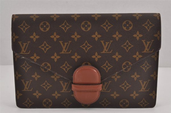 Authentic Louis Vuitton Monogram Ranelagh Clutch Hand Bag M51782 LV 9130J Online now