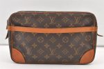 Authentic Louis Vuitton Monogram Compiegne 28 Clutch Hand Bag M51845 LV 1130K Hot on Sale